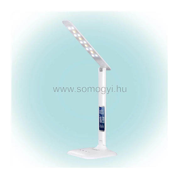 Asztali LED lámpa hálózati órával 5W 400Lm 2700-4000K  LA5
