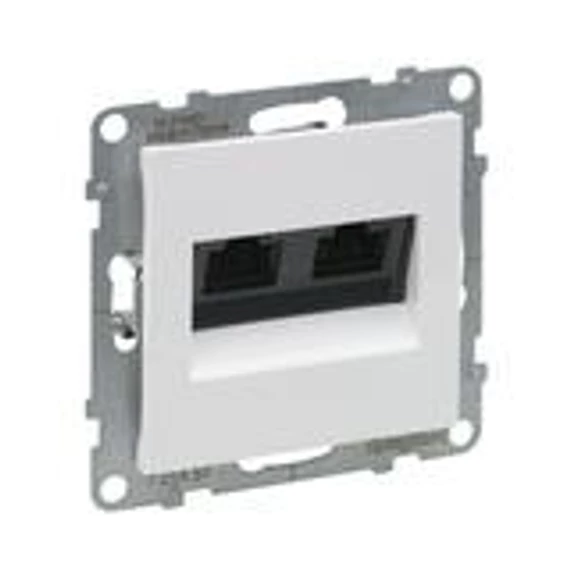 Suno adatcsatlakozó dugalj UTP 2xRJ45 8(8) Cat5e fehér LEGRAND