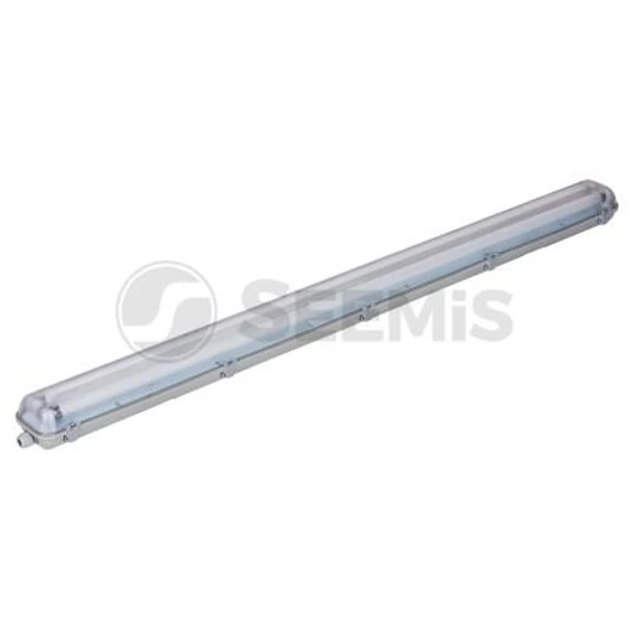Armatúra LED fénycsőhöz, por-páramentes SBS VIRGIN, 2xT8, G13, IP65, AC220-240V, ABS/PC (SBS-VIR258-011)