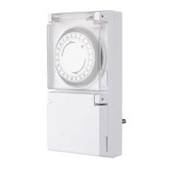 Időkapcsoló mech. IP44 fehér 30perc, 48db/nap 3680W (GAO0768H)