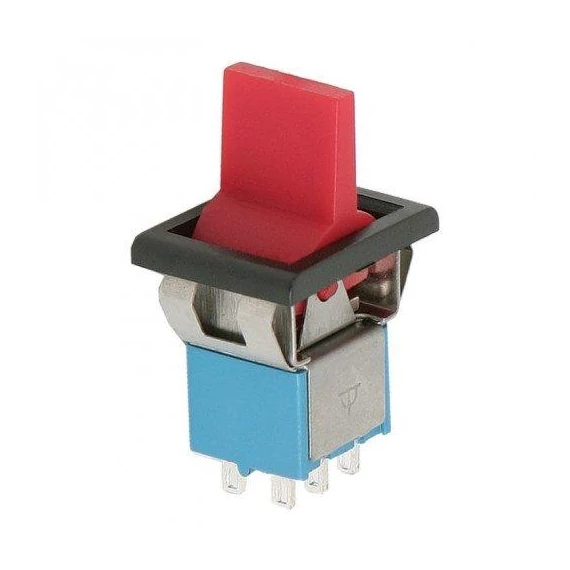 Nyomógomb karos on- off-on 3A 250V (09061PI) 