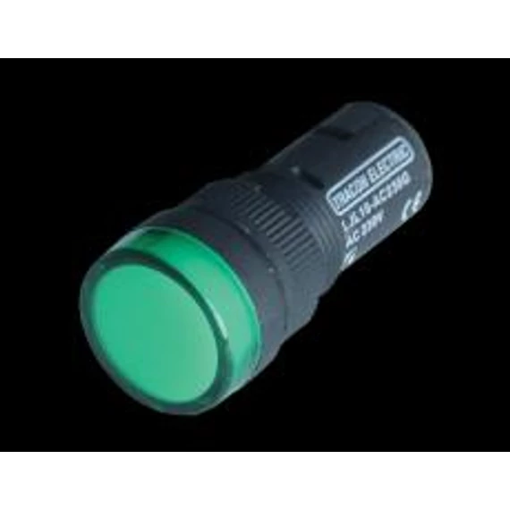 Ledes jelzőlámpa 16mm 24V zöld (LJL16-GC)