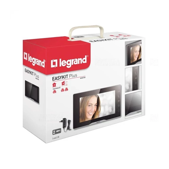 Kaputelefon kiegészítő 2vez. EASYKIT Plus videó beltéri egység: 7''-os, színes kijelző, adapterrel, tükörhatású (L364220)