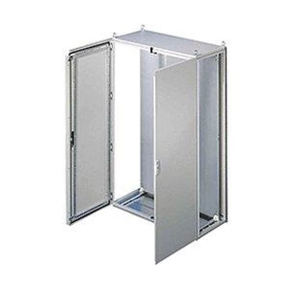 Rittal szekrény 2000x1200x600 álló fém, sorolható, szerelőlemezzel, kétajtós IP55 (TS8206.500)