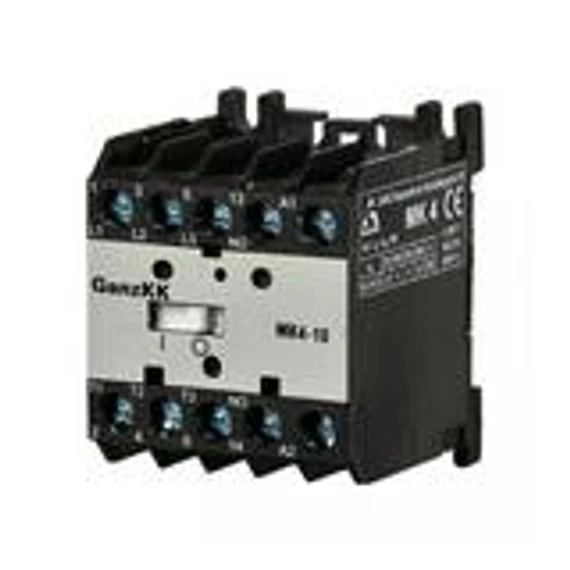 Segédkontaktor (s.kapcsoló) 4z 230V50Hz kalapsín/csavaros 230VAC Ganz KK - GANZ230-3720-351 (MK4-10)