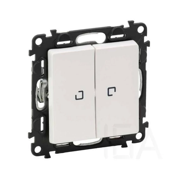 Valena Life 106+6 dupla váltó kapcsoló jelzőfényes fehér (752109)
