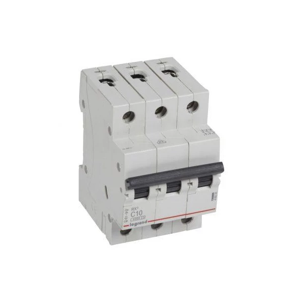 Kismegszakító RX3 3P 10A C 6kA (LEGR419233)