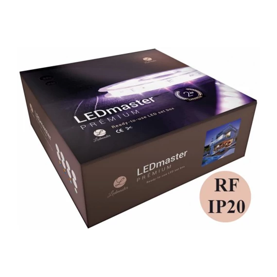 LEDmaster Prémium digitális RGB LED szalag szett rádiófrekvenciás távirányítóval, IP20 - 5m (NE5050RGB30-12V-D-05 IP20RF) AKCIÓ!