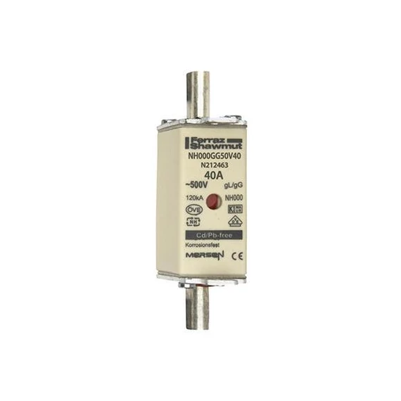 Késes bizt.betét NH000 40A NH000GG50V40 MERSEN (MSCHN212463H)