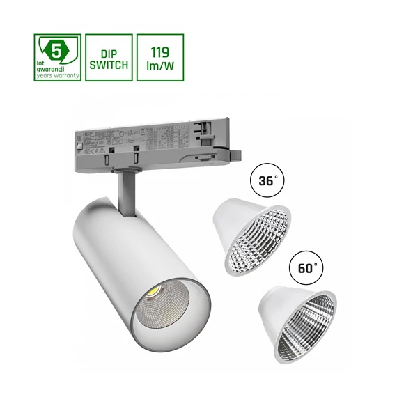 Sínes lámpa 15-27W NW LED fehér Andromeda (SLI033022NW PW)