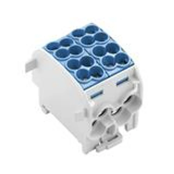Weidmüller sorkapocs elosztóblokk 4x25/4x16mm2 1-szint 152A kék csavaros WPD 201 4X25/4X16 BL (WEI2731230000)