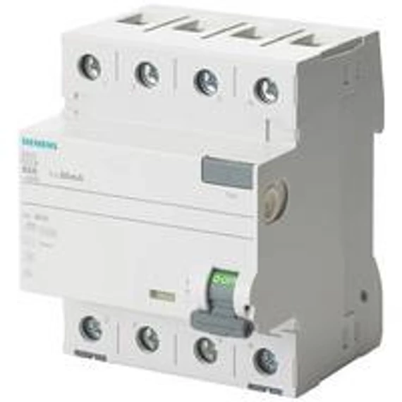 Siemens FI-relé 40A 4P 30mA, F típus (5SV3344-3)