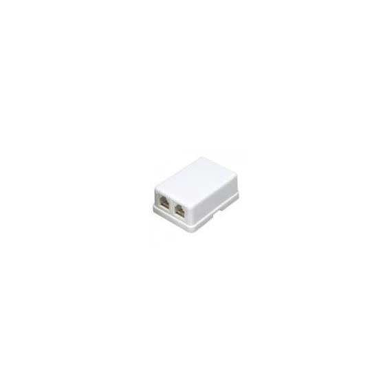 Telefon aljzat 2-es fal.kiv. (TS2M/WH)