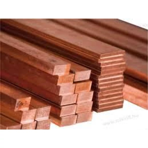 Réz sín tömör 30x10mm 4m/szál  573A 65C-on 756A  85C-on (0013/03010)