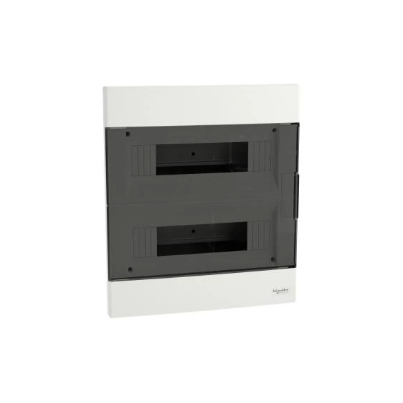 EASY9 elosztó süllyesztett 24 modul füst színű ajtó IP40 PE/N sínnel (2x12mod.) (EZ9EUA212)