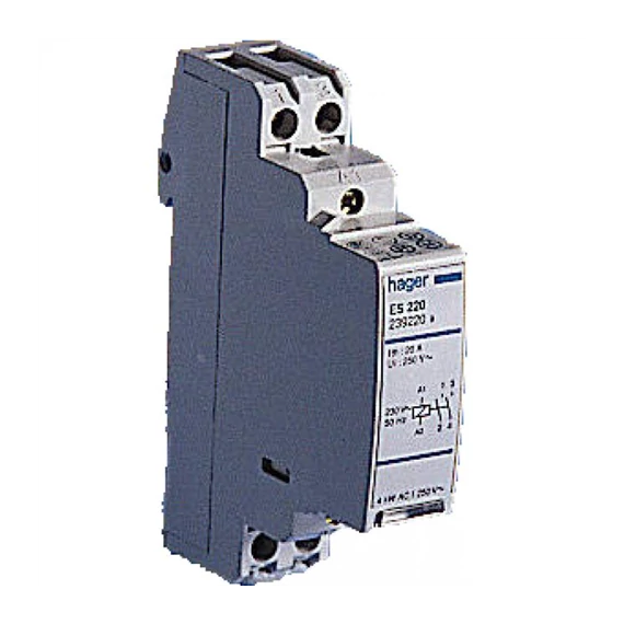 HAGER ES220 mágneskapcsoló 2Z (ESC225)