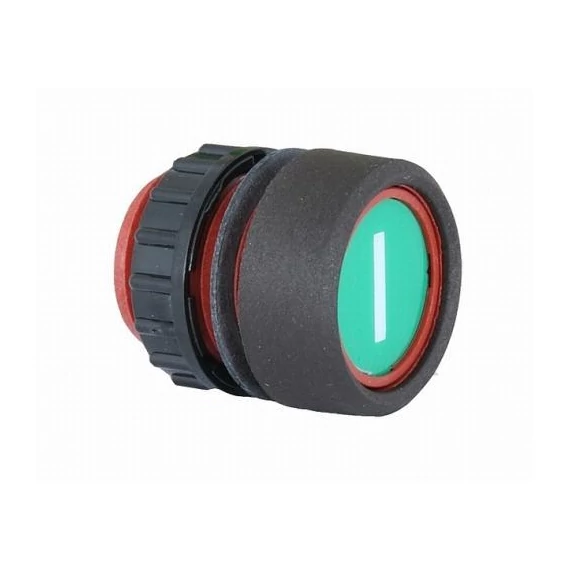 Nyomógomb zöld IP 65 D-12