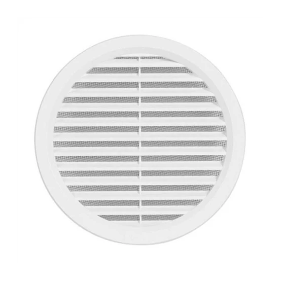 Szellőzőrács kerek d=75mm műanyag fehér (hálós) (3364651)