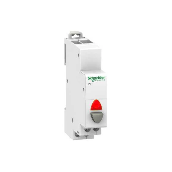 Moduláris nyomógomb piros nyitó 20A 250V AC (A9E18037)