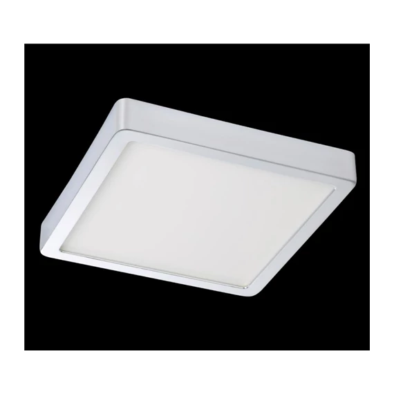 Mennyezeti LED lámpa fk. 17W, 4000K, 2100lm króm, IP44 Fueva, 210x210mm (31206)