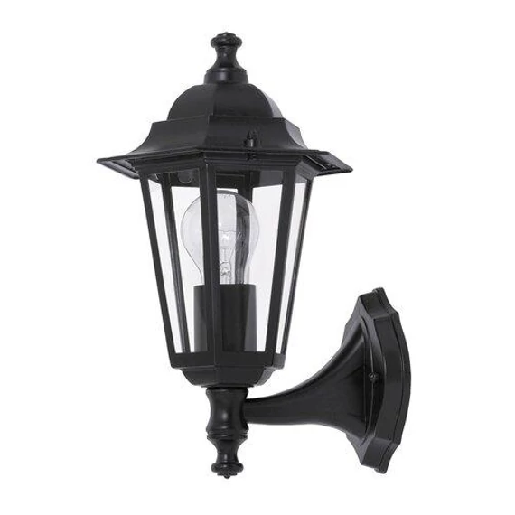 Kültéri fali E27 60W fekete IP43 Velence (8204)