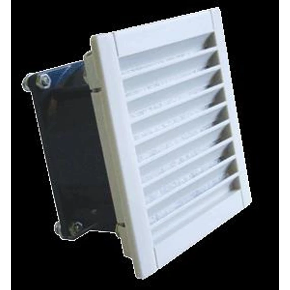 Szekrényventilátor szűrőbetéttel 150×150mm, 43/55 m3/h, 230V 50/60Hz, IP54 (V43)
