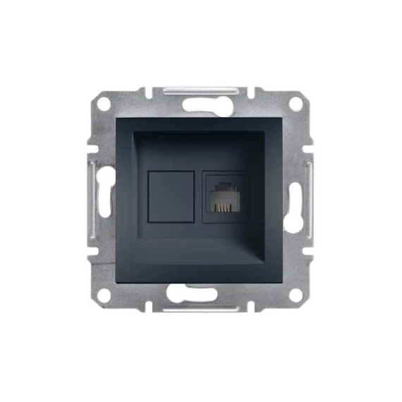 Asfora 1xRJ11 antracit telefon csatlakozó kerettel (EPH4100171)