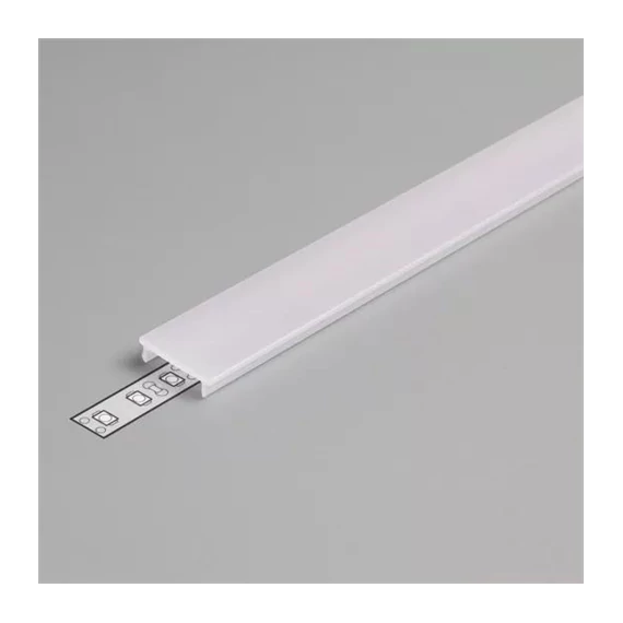 Led szalaghoz alu profil fedél 14mm opál klikk 