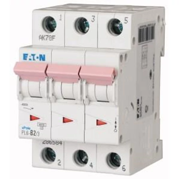 EATON kismegszak. 3P 2A C 6kA PL6-C2/3 (286596)