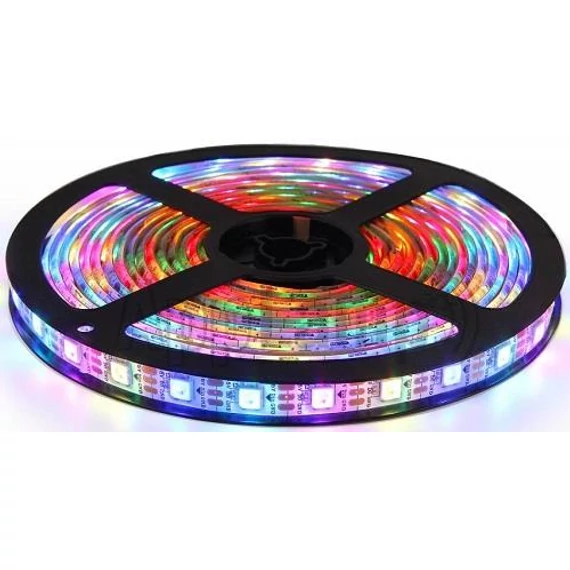 Led szalag 14,4W RGB,24V DC,IP65,SMD5050,60LED/m,1440 lm/m,W=10 mm (LED-SZK24-144-RGB)