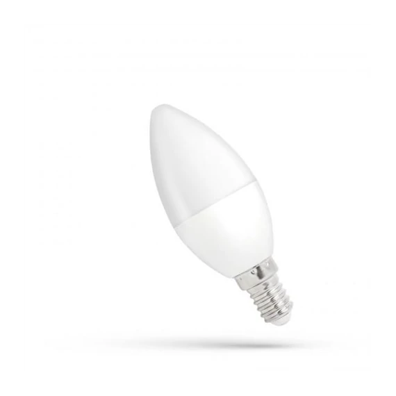 Led izzó gyertya E14 6W 500lm 230V NW dimm. (WOJ14382)