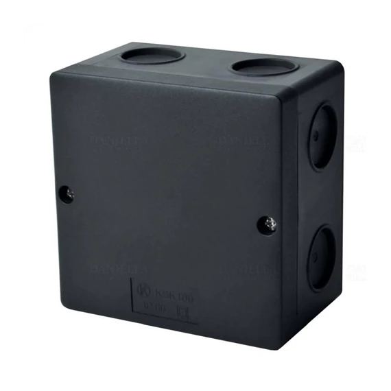 Kötődoboz fekete IP66 halogénmentes, UV-álló, KSK 100 FA Kopos (KSK100FA)