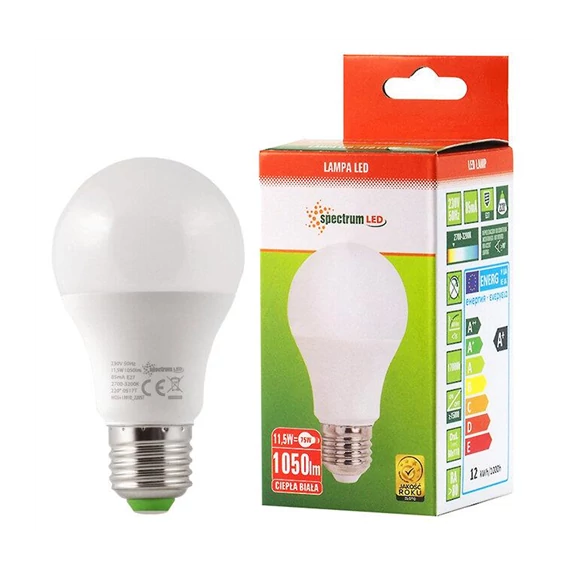 LED E27 11,5W 230V WW A60 1100lm (WOJ13910)
