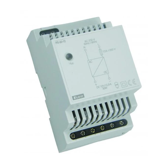 Elko tápegység szabályozható AC230V/12-24VDC 30W (PS-30-R)