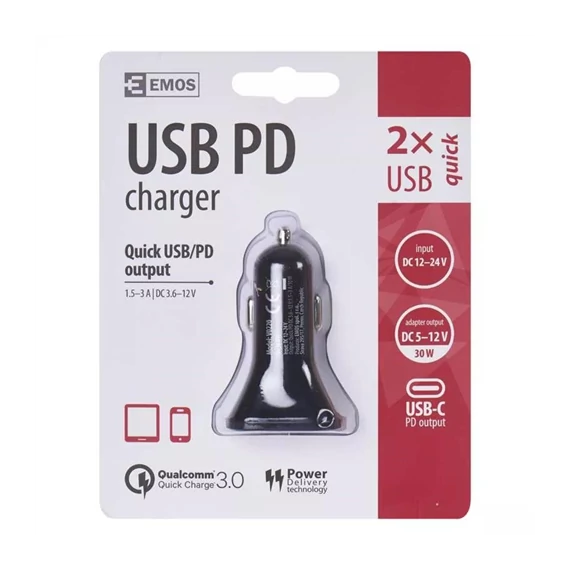 USB töltő autóba max  (V0220)