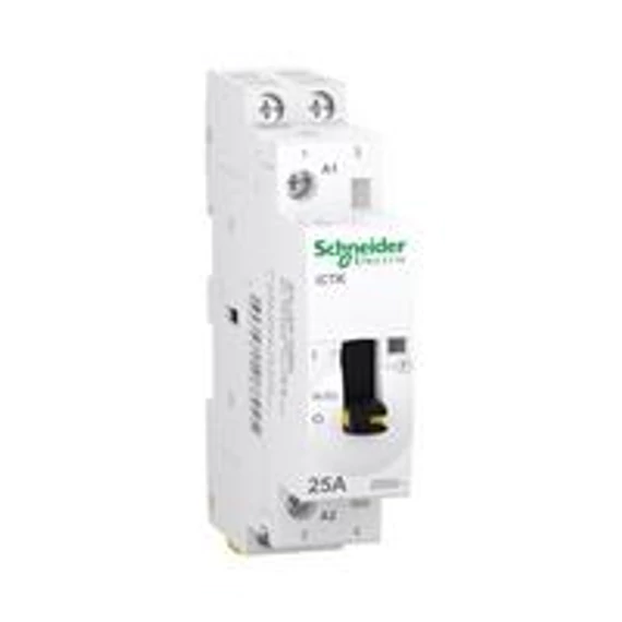 Mágneskapcsoló 2NO, 250VAC ACTI9 iCTK kontaktor, kézi vezérlésű, 25A Schneider (A9C41225)