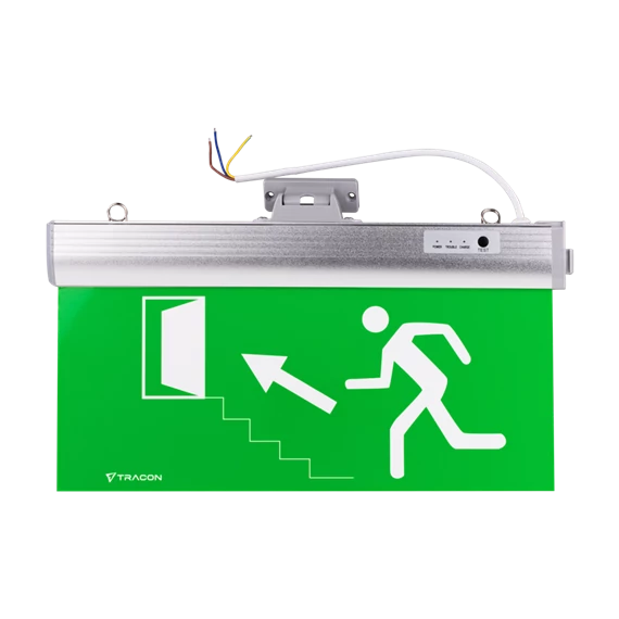 Kijáratjelző élvilágítós LED ragasztható piktogramokkal 230V, 50Hz, 36×LED, 3h, 3,7V / 1200mAh, Li-ion, IP30 (EXIT-04-J)