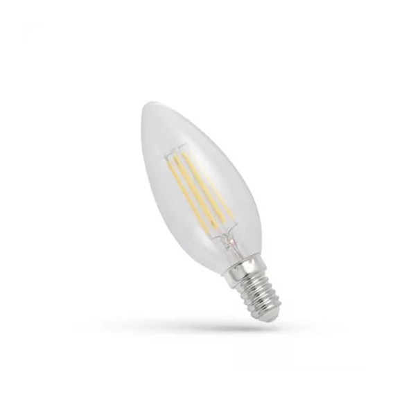 Led izzó gyertya E14 4W 230V NW COG Clear (WOJ14332