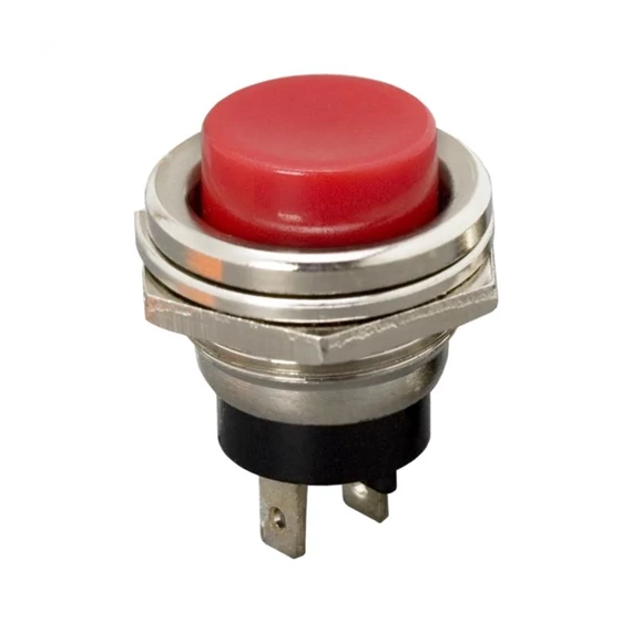 Nyomógomb piros off-on 2A 250V (09068PI)