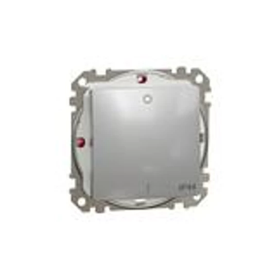 Új Sedna 102 2P kapcsoló betét adapterrel alumínium süllyesztett rugós IP44 Schneider (SDD213102)