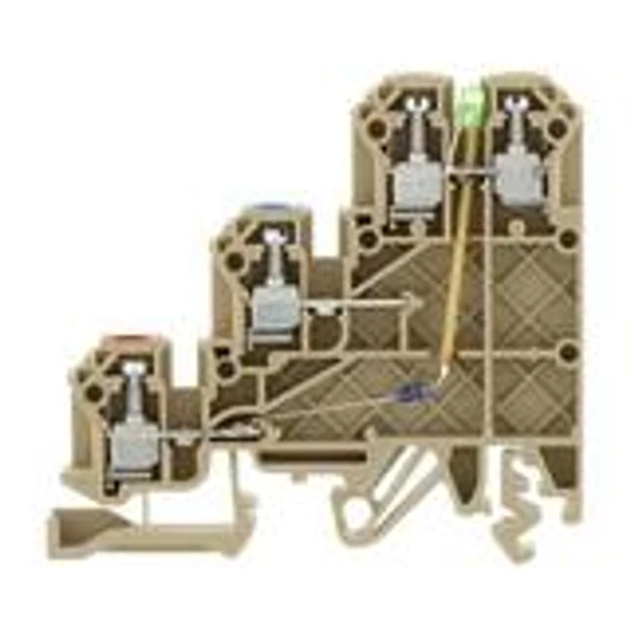Érzékelő sorkapocs jelzőfényes zöld LED NPN TS32/35 24A IK 2,5 NPN/DC/LED(GN)/24V BG CONTA-CLIP (1265.2)