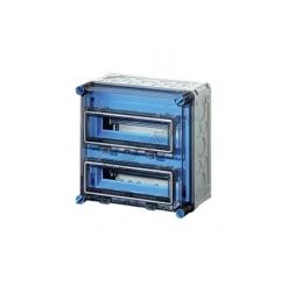 Hensel MI-71227 kisaut.szekr. 2x12mod. csapófedéllel