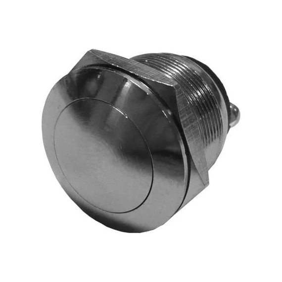 Nyomógomb fém off-on 2A 250V (09069)