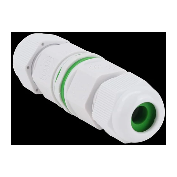 Tömszelencés kábeltoldó, 0.5-1.5 mm2, IP68, PA6.6, 3P, 450VAC, 16A fehér