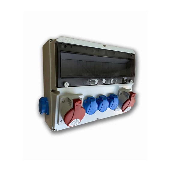 Ipari kombi 5x230V+2x5p32A 18modul komplett vezetékezve készre szerelve (EG7-2VK)