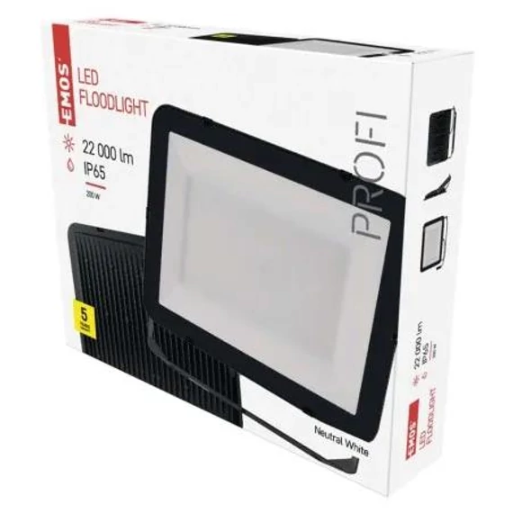 LED reflektor INOVO 200W 22000lm IP65 természetes fehér (ZS2672)