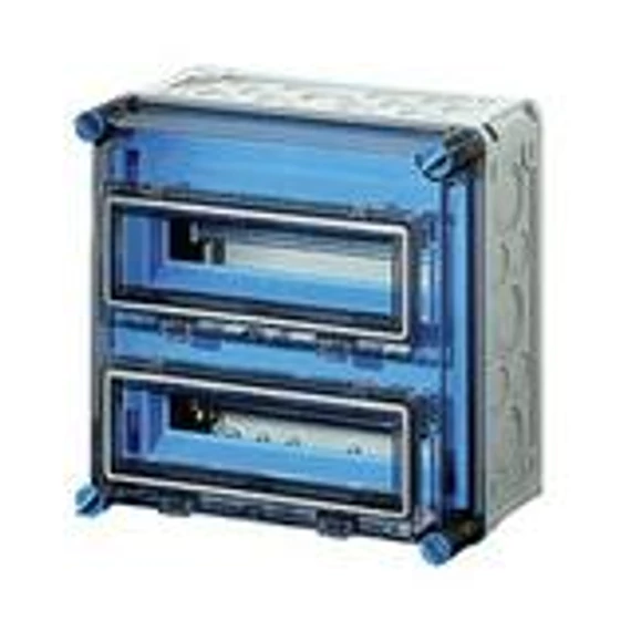 Hensel MI-1222 kismegszakító szekrény 2x12modul PE+N 2csapóf. IP65 (MI1222)