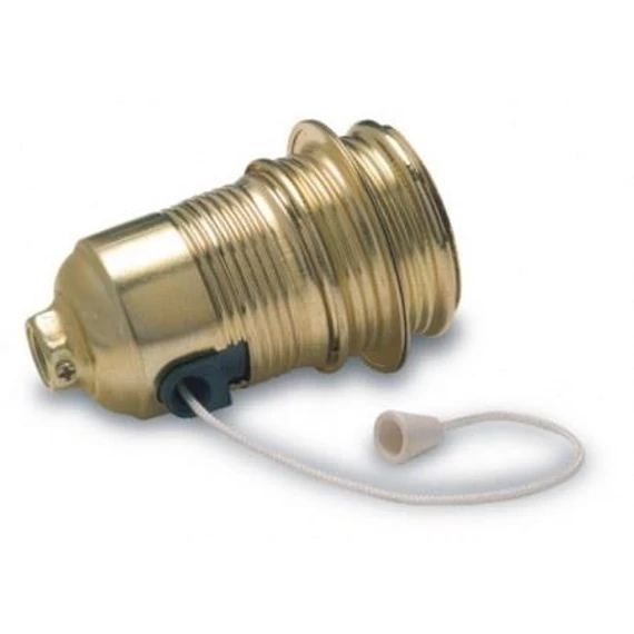 Foglalat fém E27+zsinórkapcs famatel (302)