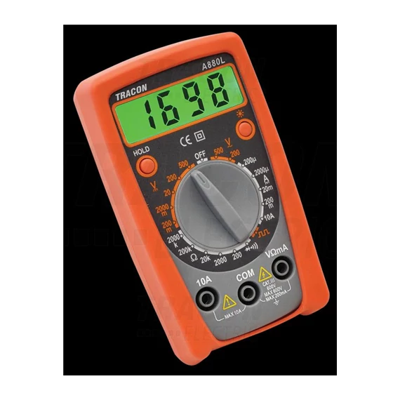 Multiméter digitális DCV,ACV,DCA,OHM,diode check,signal Tracon (A880L)