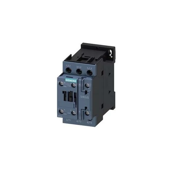 Siemens mágneskapcs. 4kW/24VAC-3 1z. 1ny. csavaros 40A/AC-1/400V (3RT2-1AB00)